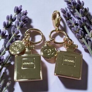 CHANEL Gold Plated Perfume Bottle Charm